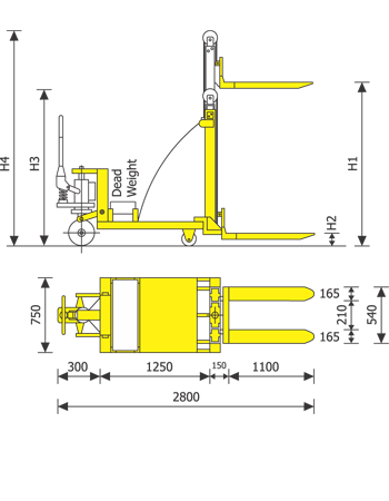 Counter Balanced Stacker Diagram