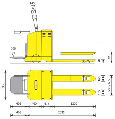 Electric Pallet Truck Diagram