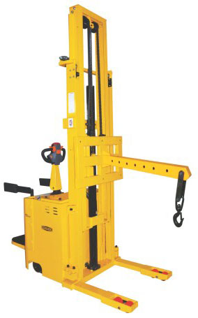 Electric Stacker With Jib Crane